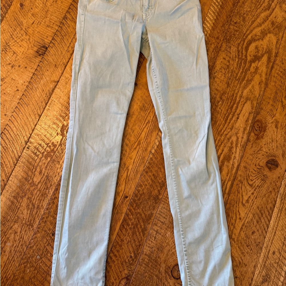 Light Teal Women’s Skinny Jeans Level 99
